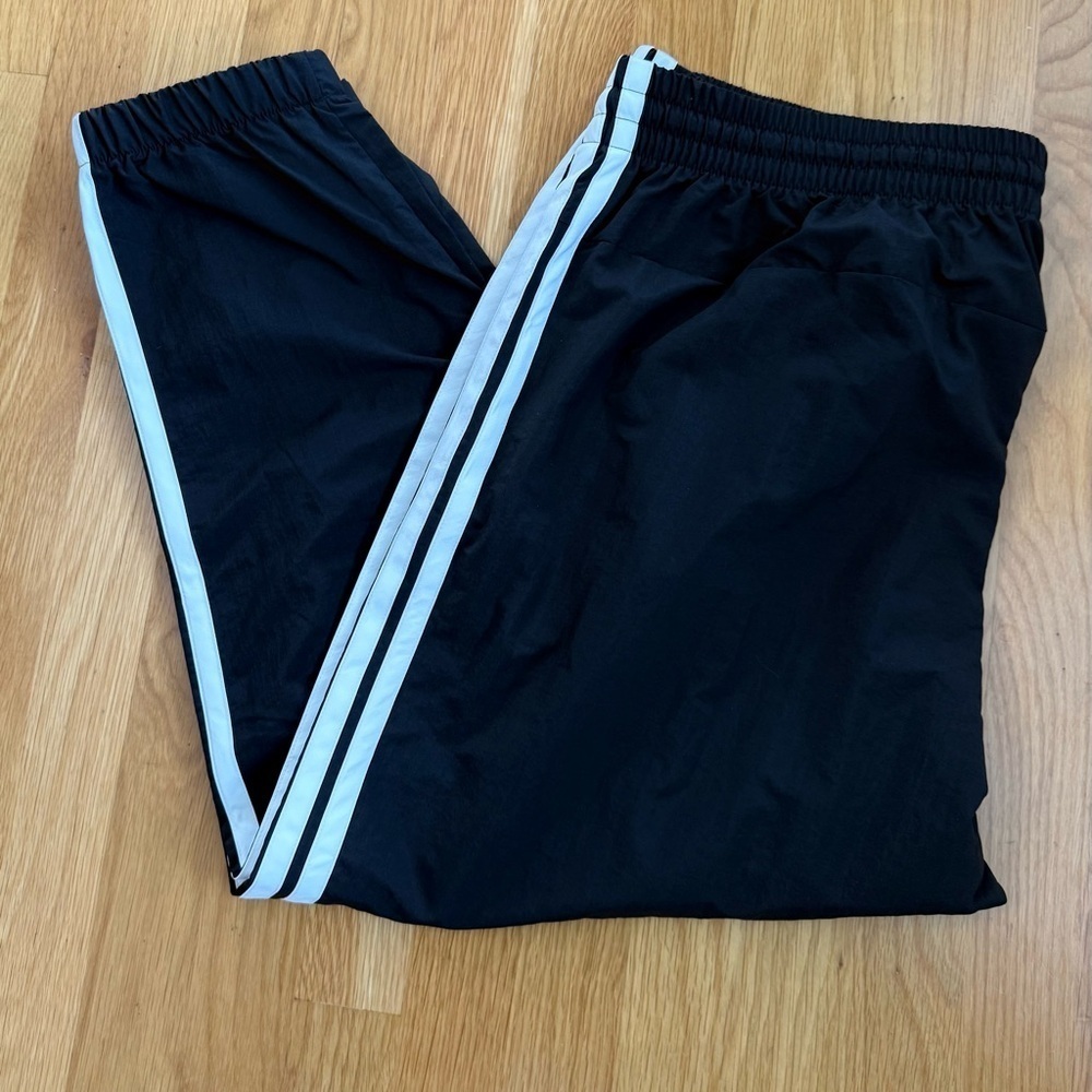 NWT Adidas White Stripes Pants 7/8 Cropped Size 2X 2XL XXL New $50 Activewear - Picture 14 of 14